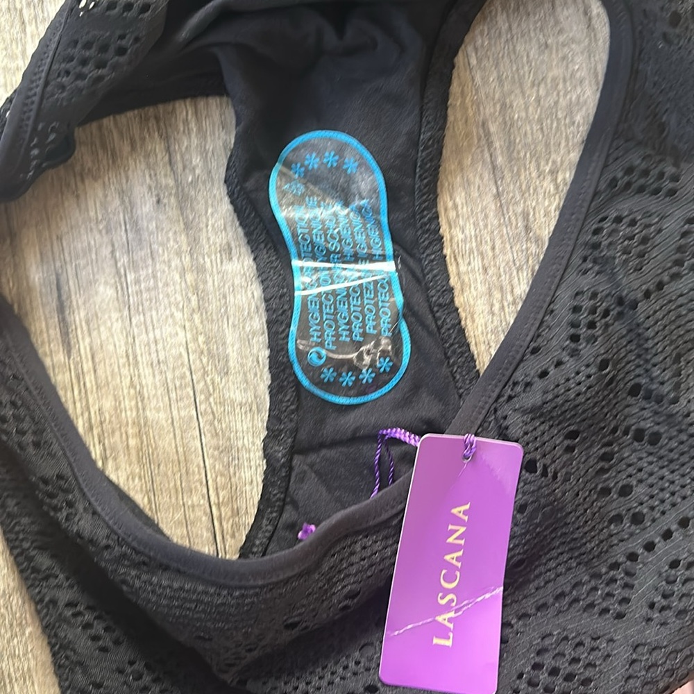 Lascana (from Victoria’s Secret SWIM) NWT CutOut Black Lace Swimsuit - Picture 5 of 5